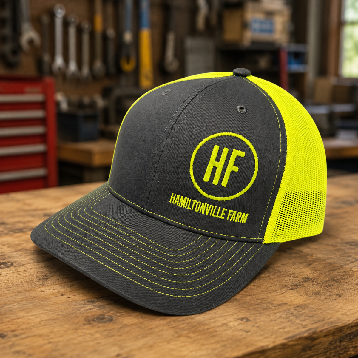 High Vis Neon Yellow Hat