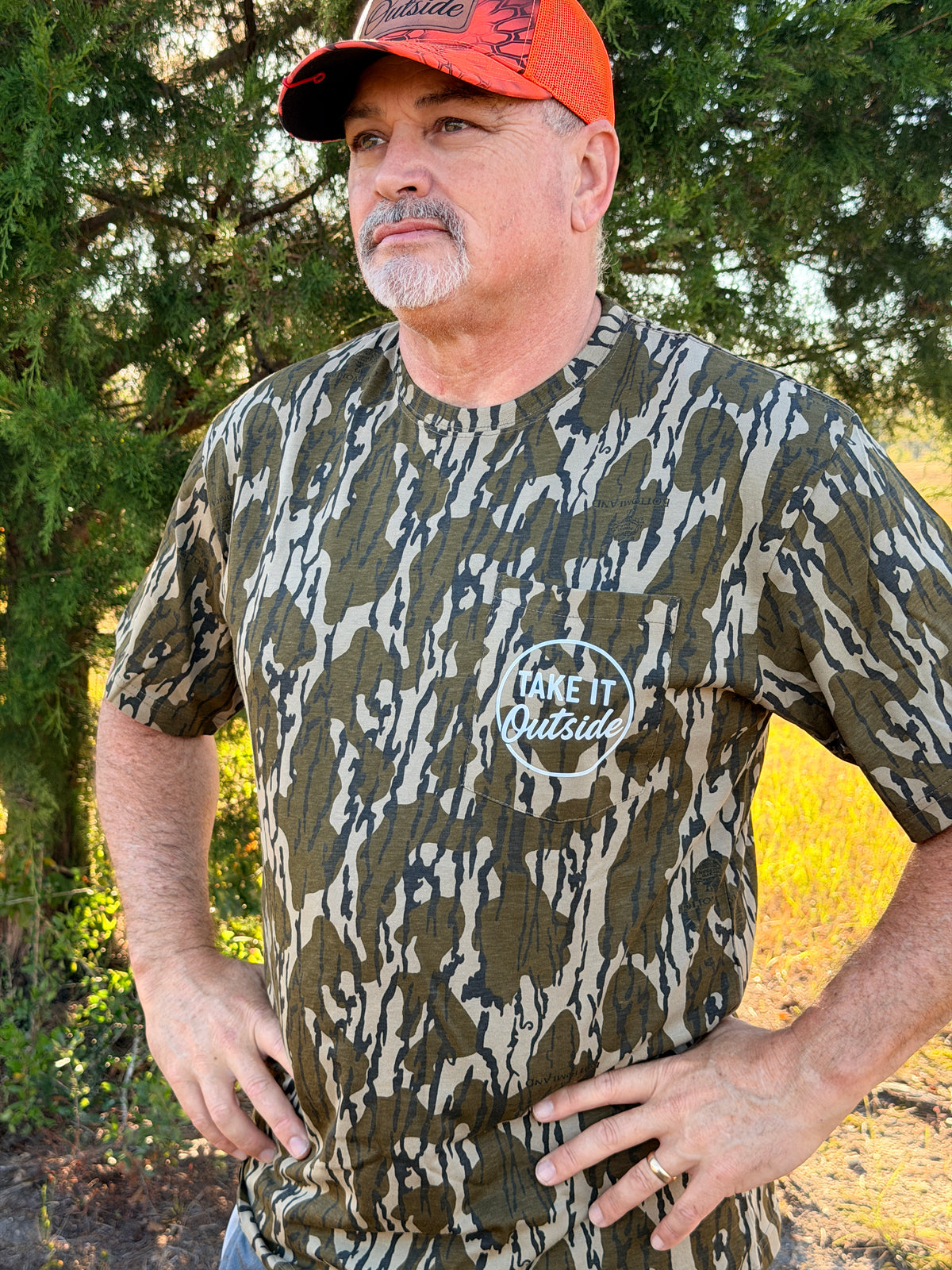 Mossy Oak Camo T shirt with pocket