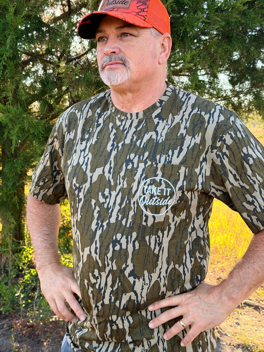 Mossy Oak Camo T shirt with pocket